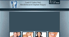 Desktop Screenshot of landolakesoralsurgery.com