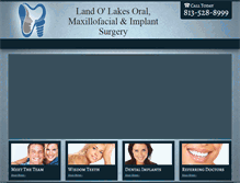 Tablet Screenshot of landolakesoralsurgery.com